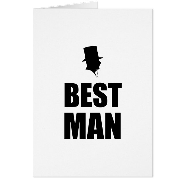 Best Man Wedding Cards (Front)