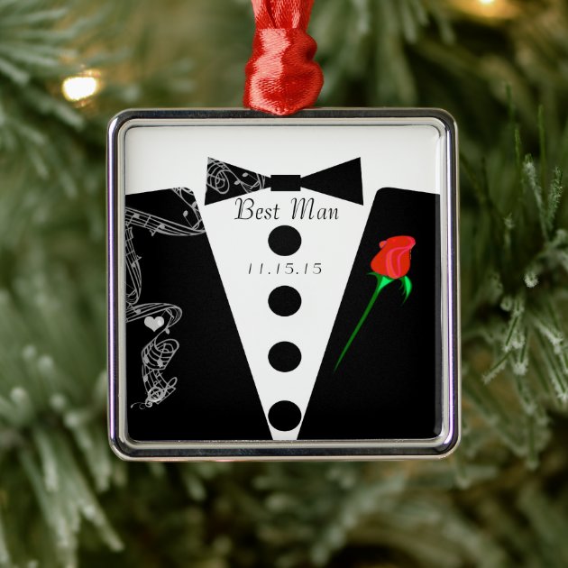 wedding party christmas ornaments