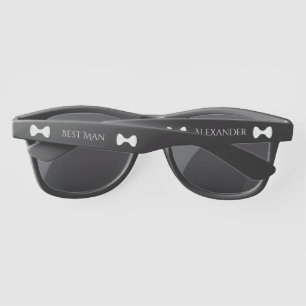 Best Man Wedding Favor Fun Black Bow Tie Sunglasses