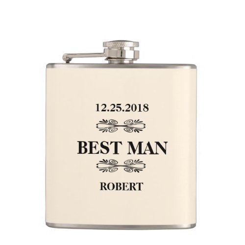 Best Man Wedding Flask