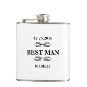 Best Man Wedding Flask