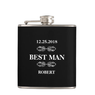 Best Man Wedding Flask