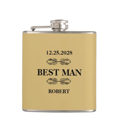 Best Man Wedding Flask