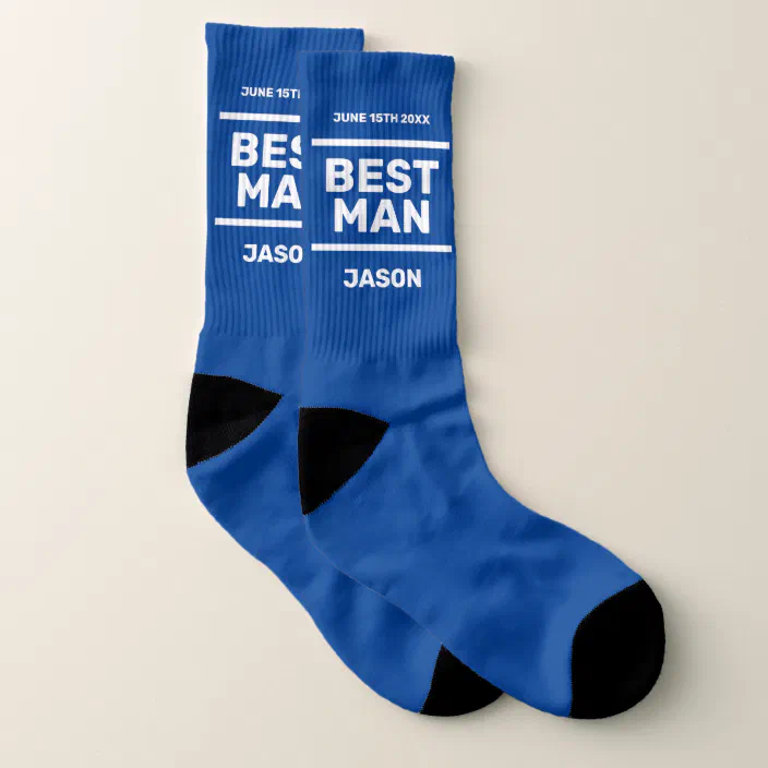 Best Man novelty socks wedding gift