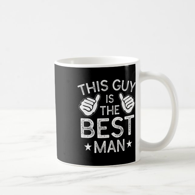 Best Man Wedding Groomsmen Funny Bridal Bachelor P Coffee Mug (Right)