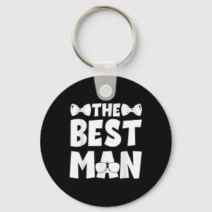 Best Man Wedding Groomsmen Funny Bridal Bachelor P Keychain