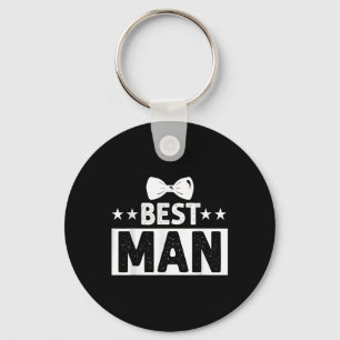 Best Man Wedding Groomsmen Funny Bridal Bachelor P Keychain