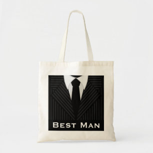 Best Man Wedding Party Attendant Budget Tote Bags