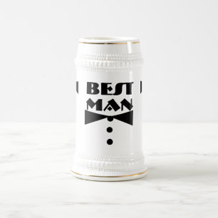 Best Man Wedding Party Favors Stein