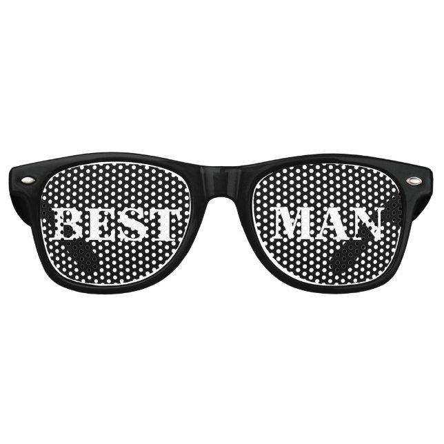 Best Man Wedding Party Gift  Retro Sunglasses (Front)
