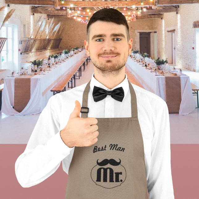 Best Man Wedding Party Long Apron (Creator Uploaded)