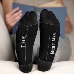 Best Man Wedding Party Socks<br><div class="desc">Typography Wedding Party Socks Best Man Wedding party gifts,  Wedding party socks,  Groomsman,  Funny wedding party gift,  wedding humor,  team groom,  team and name of groom,  unique wedding party gifts,  custom wedding party gifts</div>