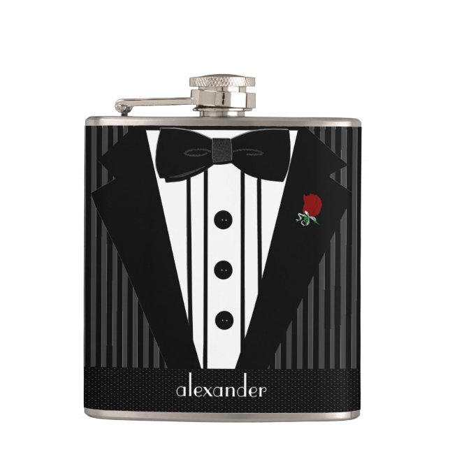 Best Man Wedding Personalized Flask (Front)
