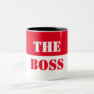 Best manager boss , the boss , best boss Two-Tone coffee mug