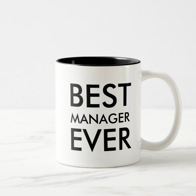 Best Manager Ever | Office Gift Two-Tone Coffee Mug (Right)