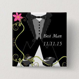Best ManTuxedo Bow Tie Tennis Shoe Wedding Badges Button
