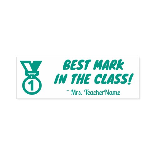 BEST MARK IN THE CLASS Grading Rubber Stamp