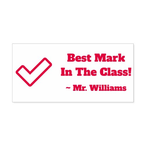 Best Mark In The Class Marking Rubber Stamp