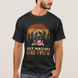 Best Mastiff Dad Ever Retro Vintage Father s Day T-Shirt