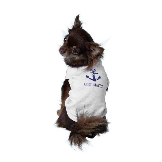Best Mates Anchor Matching Dog and Human Shirt (Back)