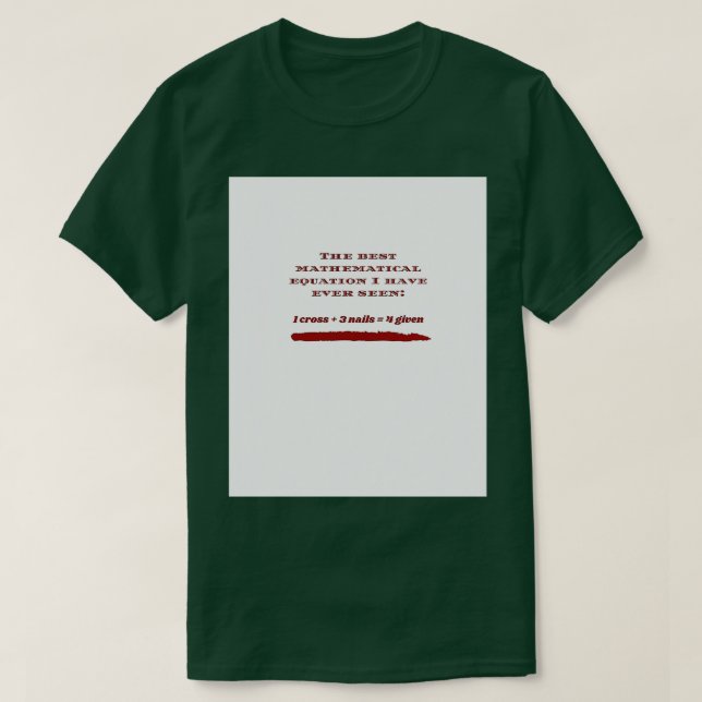 Best Math Equation Graphic T-Shirt (Design Front)