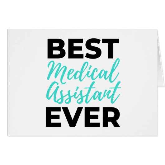 Best Medical Assistant Ever 2 Cards (Front Horizontal)