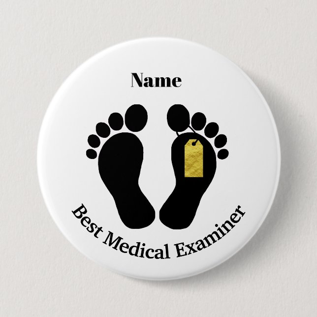 Best Medical Examiner Toes with Toe Tag Button (Front)
