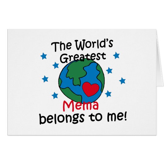 Best Mema Belongs to me Cards (Front Horizontal)