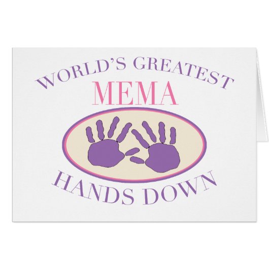 Best MeMa Hands Down T-shirt Cards (Front Horizontal)