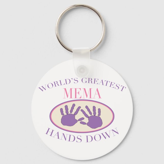 Best MeMa Hands Down T-shirt Keychain (Front)