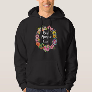 Best Memaw Ever Women Floral Decoration Memaw Hoodie