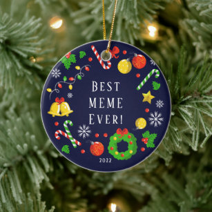 Best Meme Ever 2 Sided Ceramic Ornament