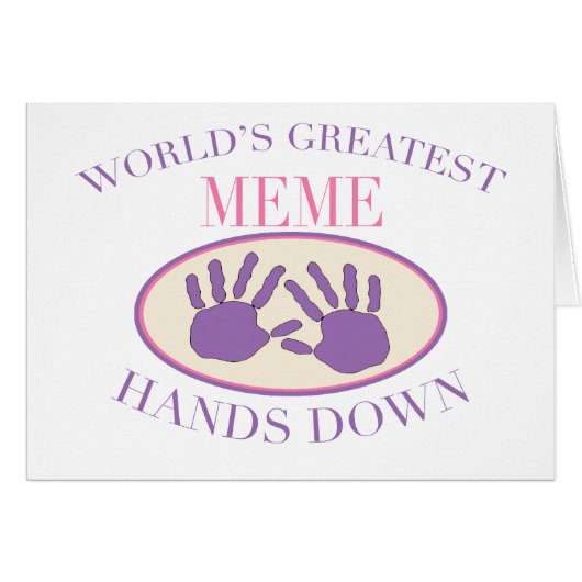 Best Meme Hands Down T-shirt Cards (Front Horizontal)