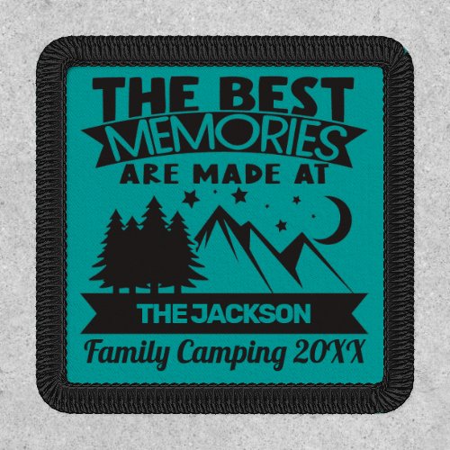 Best memories are made at family camping custom pa patch