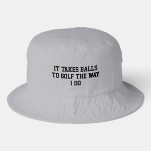 Best Men's Golf Funny Grey For Him Golfer Sports Bucket Hat