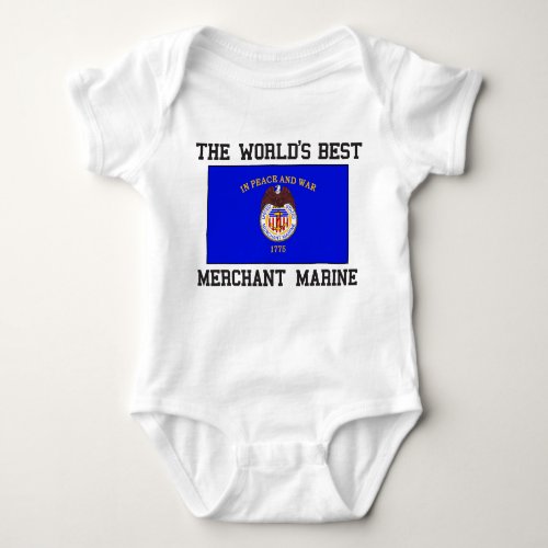Best Merchant Marine Baby Bodysuit