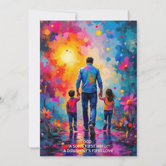 Best message for Father's Day Thank You Card (Front)