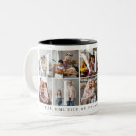 Best Mimi Ever, 10 Photo Grid Gift for Grandma Two-Tone Coffee Mug<br><div class="desc">This is a 10 photo grid collage that spells out the word MIMI along with a custom message. Perfect as a gift for grandma for mother's day or her birthday,  or Christmas. Keep your memories alive while drinking your morning coffee. Photos by prostooleh / Freepik.</div>