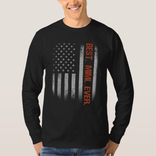 Best Mimi Ever American Flag Mothers Day T_Shirt