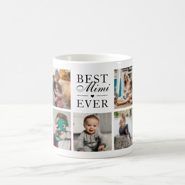 Best Mimi Ever Custom Photo Coffee Mug (Center)