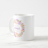 Best Mimi Ever Floral Mother's Day Gift Coffee Mug (Front Left)