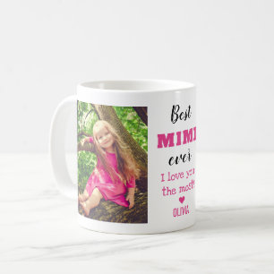 Best Mimi Ever Love You Most Grandkid 2 Photo Coffee Mug