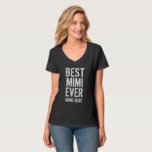 BEST MIMI EVER PERSONALIZE T_Shirt