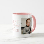 Best Mimi Ever Pink Birthday Custom 2 Photo Mug<br><div class="desc">Elegant pink best mimi ever photo mug. Easily personalize this stylish custom mug with your photos to create a unique photo gift for your grandma.</div>