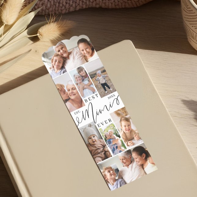 Best Mimi Ever Script Mother's Day 8 Photo Collage Bookmarks (Best Mimi Ever Script Mother's Day 8 Photo Collage Bookmarks)