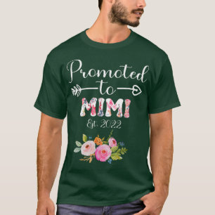 Best Mimi Ever Women Flower Decoration Grandma T-Shirt