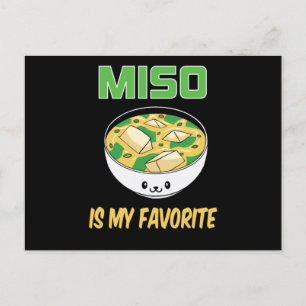 Best Miso Soup Lover Gift Miso is My Favorite Postcard