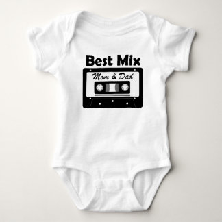 Best Mix Mom and Dad Baby Shower Gift  Baby Bodysuit
