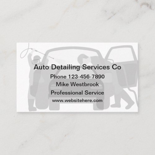 Best Mobile Auto Detailing Business Cards