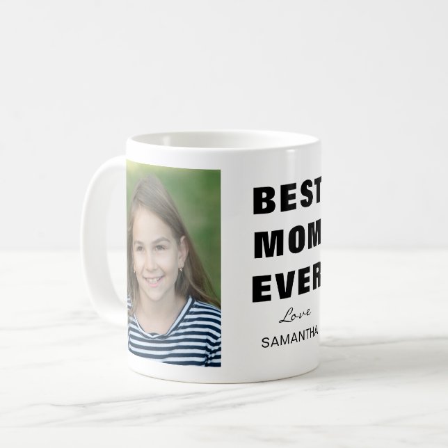 Best Mom 2 Photo  Coffee Mug (Front Left)